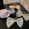 Crown hair accessories and hair clips are sold directly by the manufacturer. The best-selling fabric is cute, beautiful, super colorful and incredibly adorable details Picture
